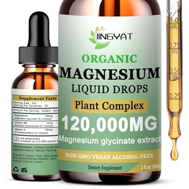Cortisol Supplement Liquid Magnesium Glycinate w/Vitamin D3&B6-High Absorption Chelated Magnesium Supplement for Sleep,Muscle,Heart Health-6X Potency 