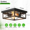 Oil Rubbed Bronze Hallway Light Fixture Ceiling, 2-Light Farmhouse Industrial