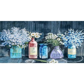 YALKIN Paint by Number for Adults Beginner, Large DIY Flowers Painting by Numbers Kits for Adults Paint Kits Canvas Gifts Arts Crafts for Home Decor 15.7 x 31.5 inch