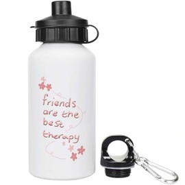 400ml 'Friends Are The Best Therapy ' Kids Reusable Water/Drinks Bottle (WT00079316)