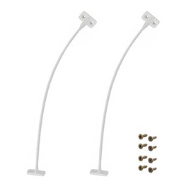 Hafele opening limiter for furniture doors, cabinet door, door opening limiter, plastic, white, 2 pieces + screws, flap holder hinge, suitable as flap holder, cabinet door, flap fitting