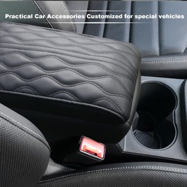 YEE PIN (Thickened) Armrest Cover Compatible with Seat Ateca 2016-2022, Centre Console Armrest Cover, Interior Accessories, Decoration