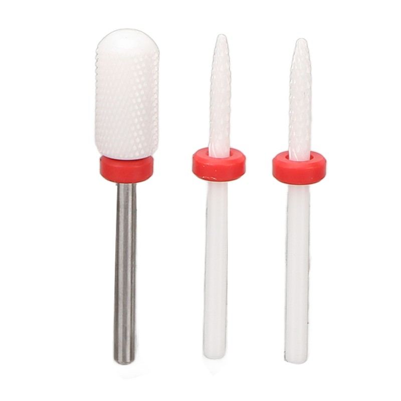 10pcs Nail Art Drill Bits Set Remove Nail Glue Stainless