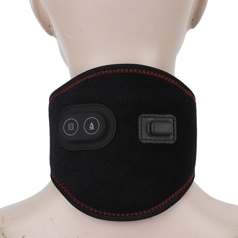 USB Heated Neck Wrap Vibration 3 Gear Temperature Control Electric