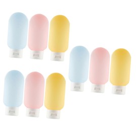 FOMIYES 9pcs Travel Bottles Squeeze Toiletry Containers for Shampoo Lotion Cosmetics Leak Travel Essentials for Women for Handbags Luggage