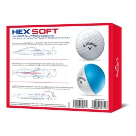 Pelotas De Golf Suaves De Hexaway Hex (dos Docenas) Blancos