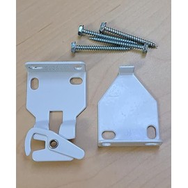 Rollease Installation Brackets for R Series and Skyline Clutch. Roller Shades (White R3-R8, 2.0" Projection)