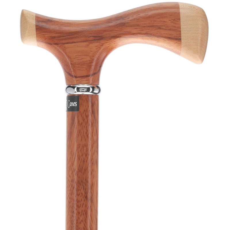 Royal RC Canes Genuine Rosewood and Maple Two-Tone Fritz Walking