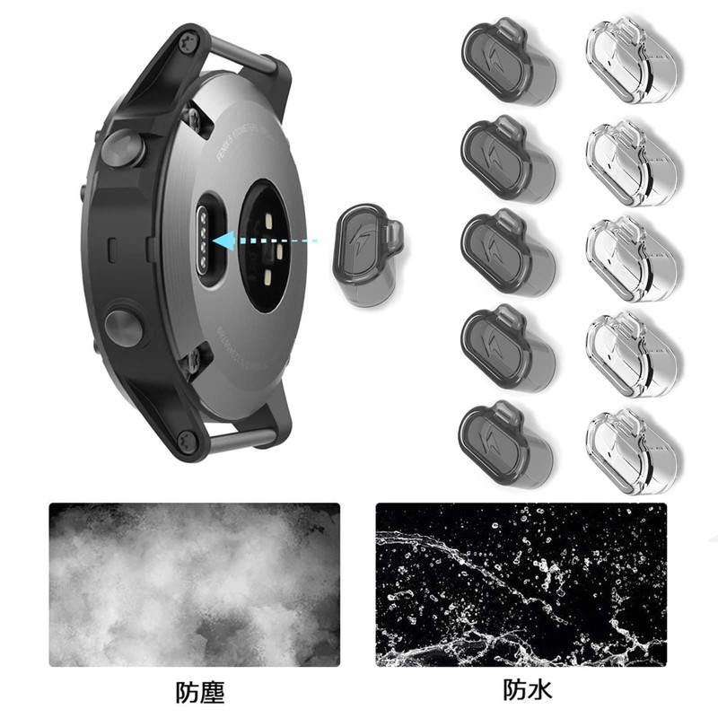 Miimall [Clear Design Dustproof Plug] Garmin Compatible Dustproof Plug Garmin