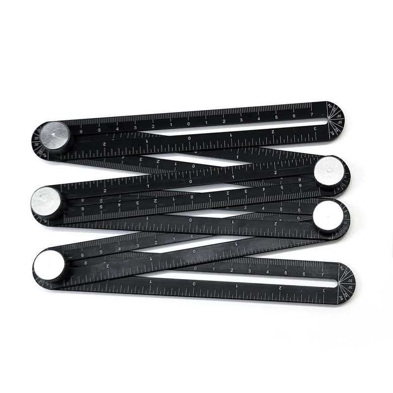 WEITARI Angle Measuring Ruler, 6-Sided Angle Finder Aluminum Alloy Angle