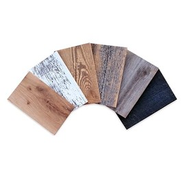 Woody Walls Reclaimed Wood Sample Pack | Barnwood Planks Made from 30-50 Year Old Wood | Wood Planks for DIY Projects | Set of 6 Samples