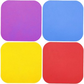 4 Pcs Rubber Jar Gripper Pads, 4 Colors Bottle Lid Tops Openers, Jar Opener for Weak Hands, Multi-Purpose Bottle Lid Tops Openers for Most Bottles