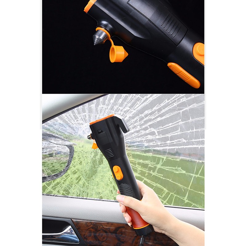 Hand Crank Flashlight Rechargeable LED Flashlights with SOS Alarm Emergency