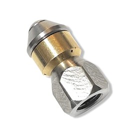 M&M Smartek Pipe Cleaning Nozzle Rotating for Kärcher Kränzle WAP Alto 1/8 Inch Female Thread Max. 250 Bar / Very Strong Cleaning Effect