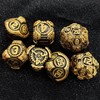 Geakeeper Construct D&D Dice, Metal DND Dice Set, 7Pcs Polyhedral