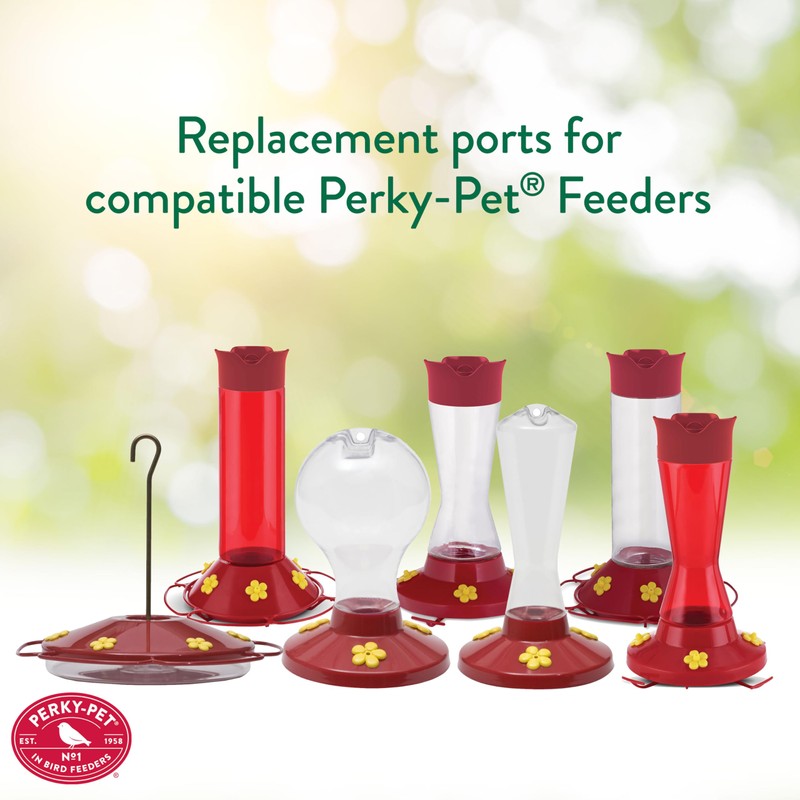 Perky Pet 202FB 9 Piece Yellow Hummingbird Feeder Replacement Flowers