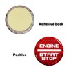 QianBao Compatible with Start Stop Button Cover Carbon Fiber Keyless