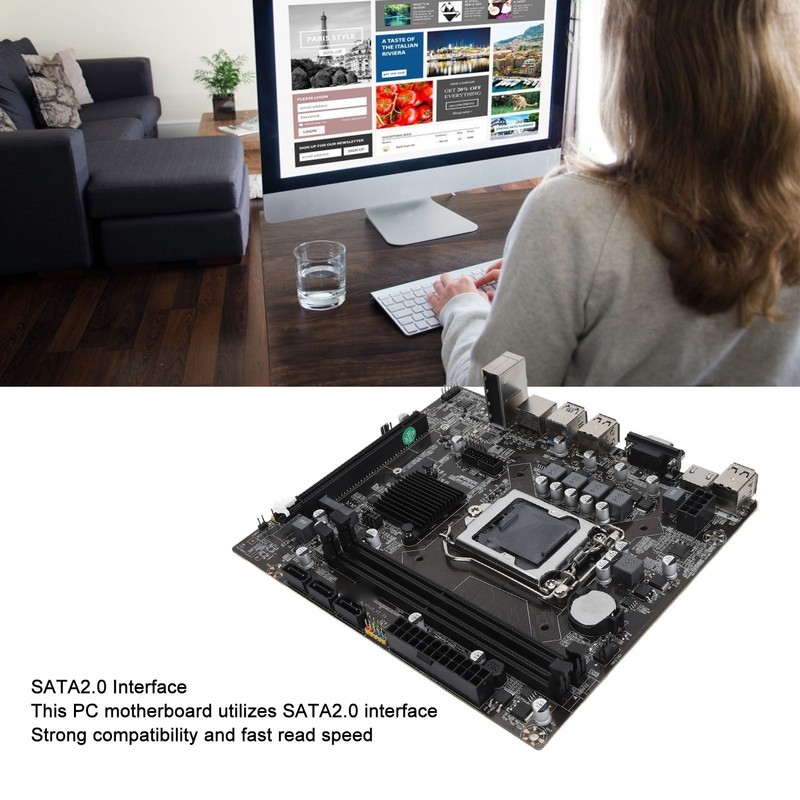 H110 Computer Motherboard Double Channel DDR3 Memory M.2 Interface LGA1151