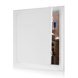 KR KITCHENRAKU Access Panel 300x300 mm- Paintable Easy Access Doors with Hidden Hinges, Flush Fit ABS Inspection Hatch for Drywall, Wall and Ceiling Electrical Plumbing