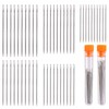 50 PCS Premium Large Eye Needles, 5 Sizes Sewing Sharp