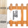 Dolibest Heavy Duty 304 Stainless Steel Gate Hinges, Non-Welded One-Piece