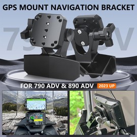 FWXEOZ Motorcycle Navigation Bracket for 790ADV 890ADV, GPS Handlebar Mount Holder Compatible with 790 890 Adventure 2023 2024-UP Driving Recorder Smart Phone Stand Accessories