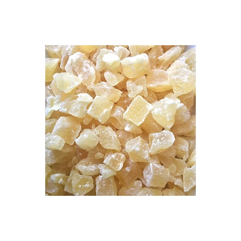 Dried Diced Pineapple, Low Sugar No Sulfur (Unsulfured Natural Dices,