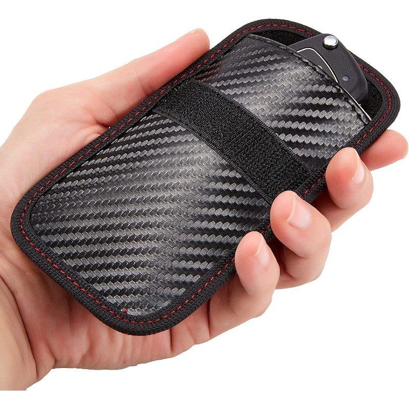 2 Pack Upgraded Faraday Bags for Key Fob, Premium Faraday