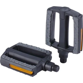 BBB Cycling Bike Pedals For City Bike Flat With Anti-Slip Rubber Bicycle Pedals 9/16" Pedals For Bike SteadyRider BDP-44