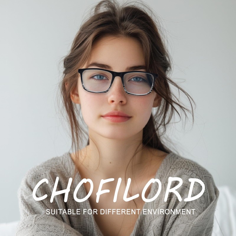 CHOFILORD 3 Pack Blue Light Blocking Reading Glasses for Men