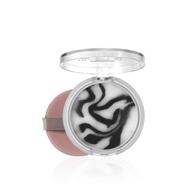 Easilydays Oil Control Blurring Balm, Jelly Pressed Setting Powder, Powder-free Lightweight Foundation with Puff for Smooth & Delicate Skin, Matte Smooth Finishing, #04 Black