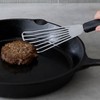 RSVP International Endurance Angled Fish Spatula/Turner, Slotted Stainless Steel with