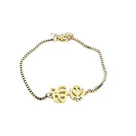 Sikh Bracelet Chain Stainless Khanda Ek Onkar Water Resistant Unisex Adjustable One Size Ekonkar Sikh Logo For Sikh Fashion Accessory Khanda Steel Kada Sikh Kada Women Kada Punjabi Style Bracelet (Golden)