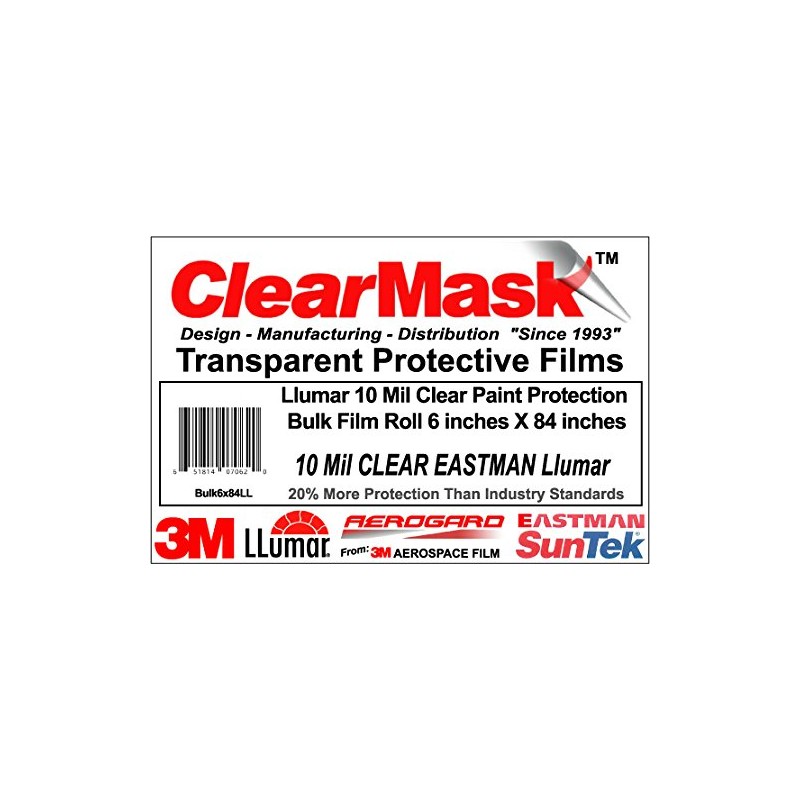 Llumar 10 Mil Clear Paint Protection Bulk Film Roll 6