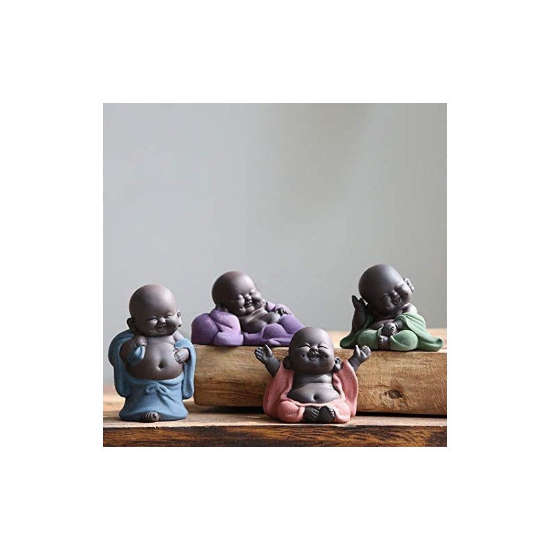 Small Sweet Buddha Statue, Monk Figurine, Creative Baby, Handcrafted, Dolls,