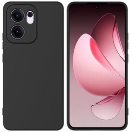 MEZON Ultra Slim Case for Oppo Reno13 F 5G – Premium Black Back Case – Shock Absorption, Wireless Charging Compatible (Oppo Reno13 F 5G, Gel Black)
