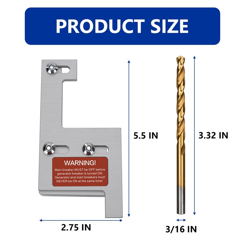 Generator Interlock Kit Compatible with GE General Electeric Vertical Main150