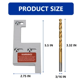 Generator Interlock Kit Compatible with GE General Electeric Vertical Main150 or 200 Amp Breaker, 2 1/4 Inch Spacing Between Main and Branch Breaker