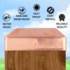 Tandefio 2 Pcs Solid Copper Post Caps Fence Pyramid Decking