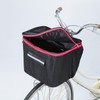 Kawasumi Seisakusyo KW-245BK 2-Tier Front Bike Basket Cover, Double-Sided Zipper,