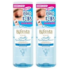 Bifesta Micellar Eye Makeup Remover, Point Makeup Remover, Cleansing Set, 5.1 fl oz (145 ml) x 2 Pieces
