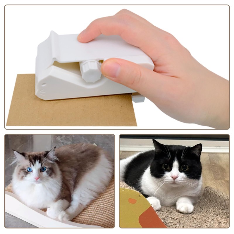 Cat Scratching Cardboard Cutter - Ergonomic Handheld Tool for DIY