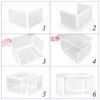 YestBuy Clear Plastic Shoe Boxes with Lids Stackable, Front Opening