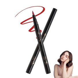 Delineador Ojos, Lápiz Delineador de Ojos, Líquido de Larga Duración, Impermeable, Epic Wear Liner Stick, Maquillaje de Ojos Puede Dibujar Líneas Suaves, Claras y Hermosas (#6 rojo)