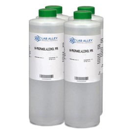n-Propanol Alcohol, Lab Grade, 1 Gallon (4 x 1 Liter Bottles)