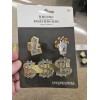 Unbranded Four (4) Three Packs Hip-Hop Dollar Bling Rings -