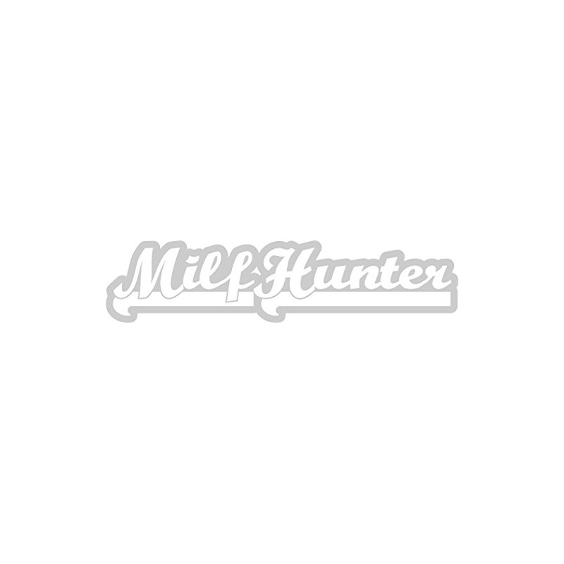 7" Team Milf Hunter JDM Car Truck Decal (Silver)