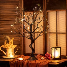 Manzanita Branches Tree Centerpieces for Tables - 30" Black Tree Branches for Decoration, Tall Decorative Tree Natural, Fake Bare Tree, Ornament Tree Display Birch Tree for Christmas, Birthday, 2 Pcs