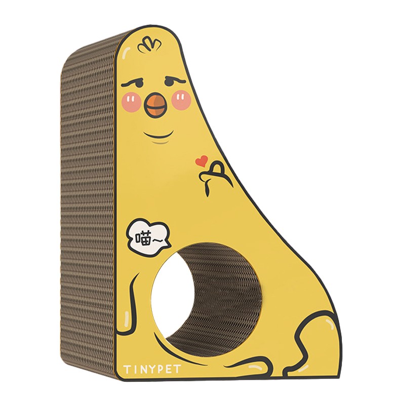 Triangle Cat Scratcher Slope Corrugated Cardboard Slope Vertical Pad with