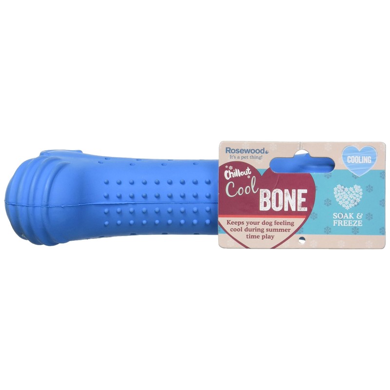 Rosewood 20411 Chillax Gummi - Hundespielzeug Eisknochen, 18 cm